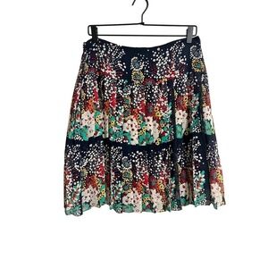Nanette Lepore Floral Pleated Skirt 12